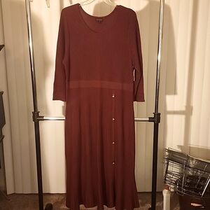 Burgundy dress